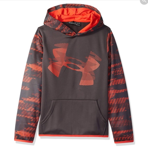 UNDER ARMOUR YSM HIGHLIGHTED SLEEVE FLEECE HOODIE - Picture 1 of 4